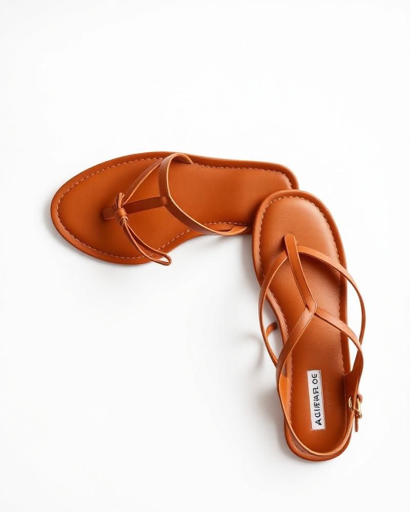 Gold Leather Sandals